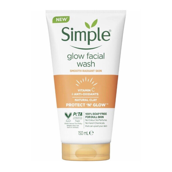 ژل شستشوی روشن کننده صورت ویتامین سی SIMPLE VITAMIN C حجم 150میل