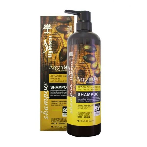 شامپو تقویت کننده و ضد ریزش ARGAN OIL لایتنس 900میل