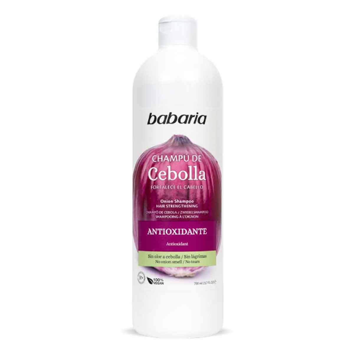 شامپو تثبیت کننده و محافظ رنگ موی پیاز باباریا BABARIA حجم 700میل